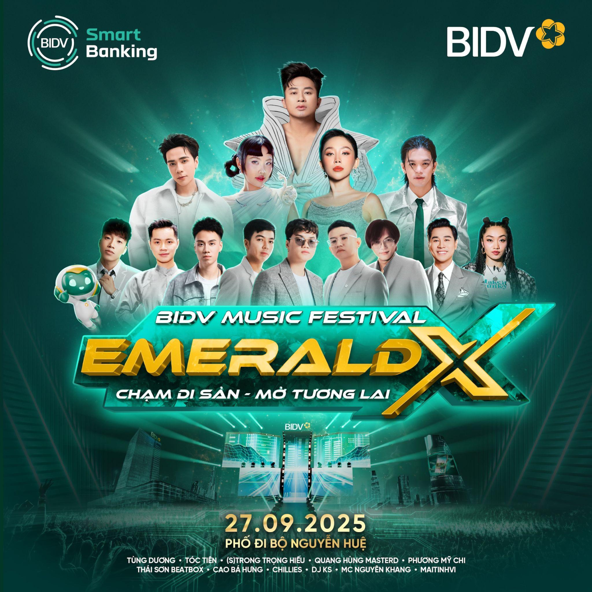 BIDV Music Festival “nóng rực” ngay ngày đầu mở cửa, giới trẻ đổ về phố đi bộ Nguyễn Huệ - ảnh 5