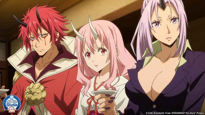 Các nhân vật (từ trái sang phải): Benimaru - Shuna - Shion