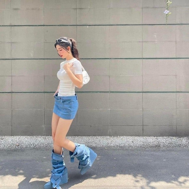 Á hậu Phương Nhi gây lú với phong cách street style xuống phố, khoe khéo vòng eo siêu thực - ảnh 5