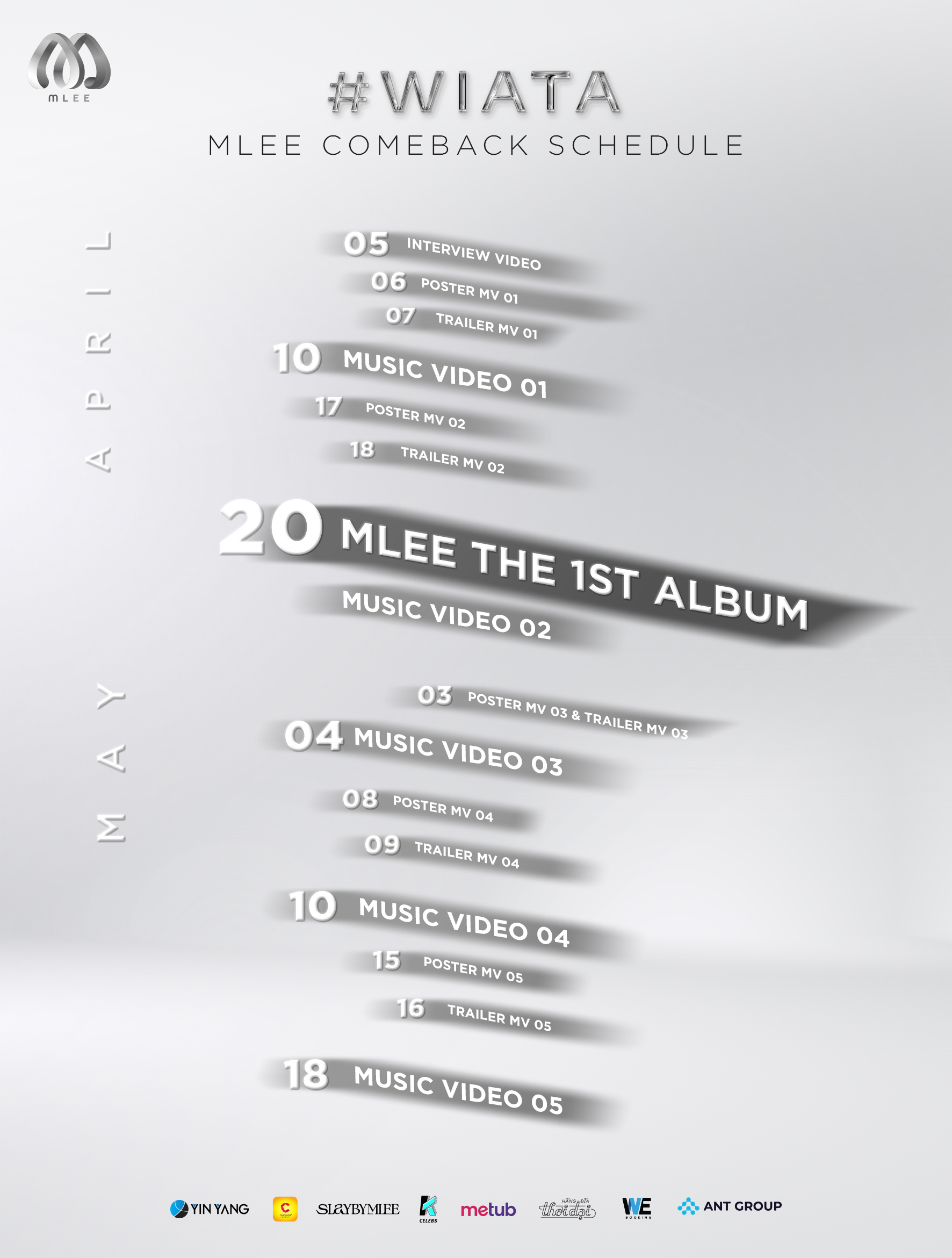 MLee công bố sẽ ra mắt album đầu tay vào ngày 20/4