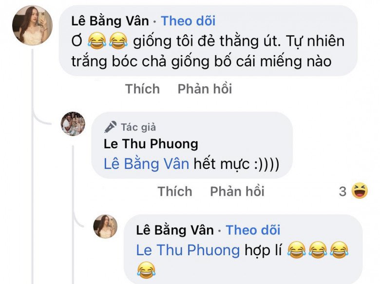 Chị Vân cũng từng cảm thán về làn da của cậu con trai út