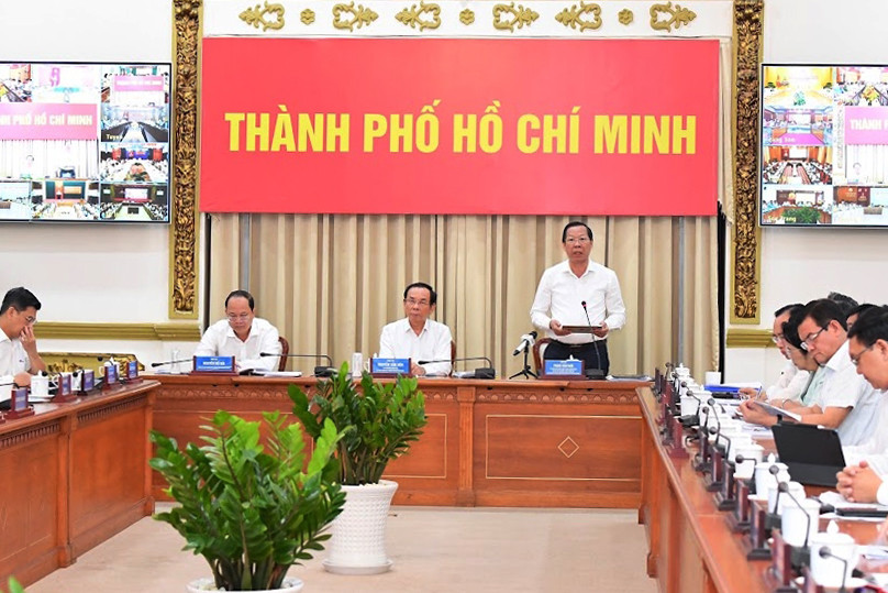 Chủ tịch TP.HCM Phan Văn Mãi phát biểu