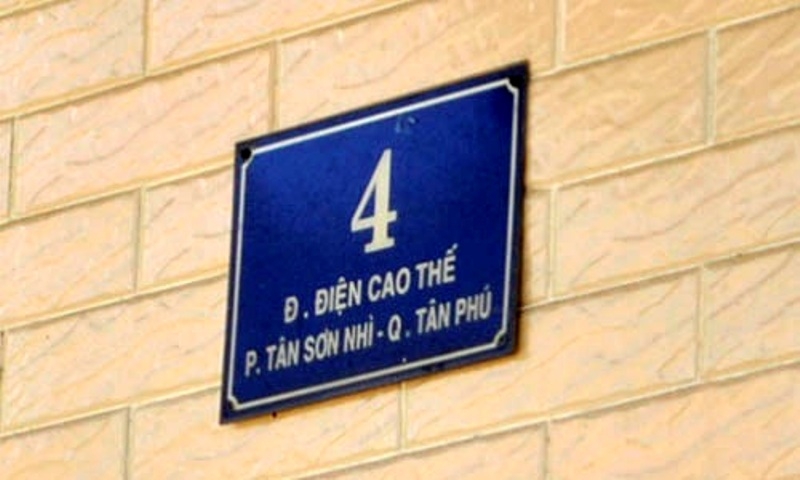 Đường Điện Cao Thế nằm ở quận Tân Phú, TP.HCM