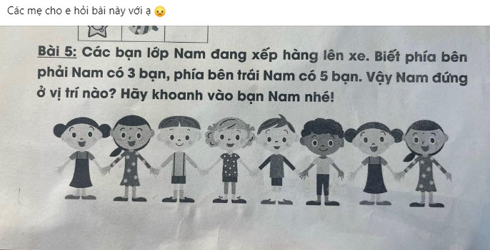 Bài toán mà mẹ H.G đăng tải lên mạng