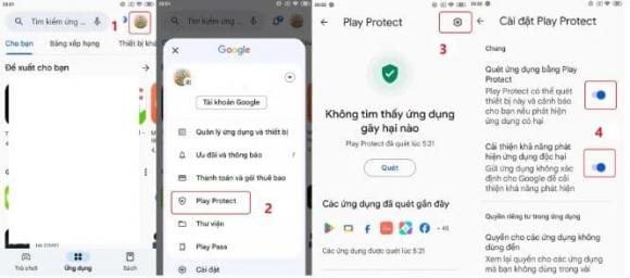 Bật tính năng Google Play Protect trên điện thoại Android giúp người dùng bảo vệ khỏi các phần mềm độc hại (Ảnh minh họa)