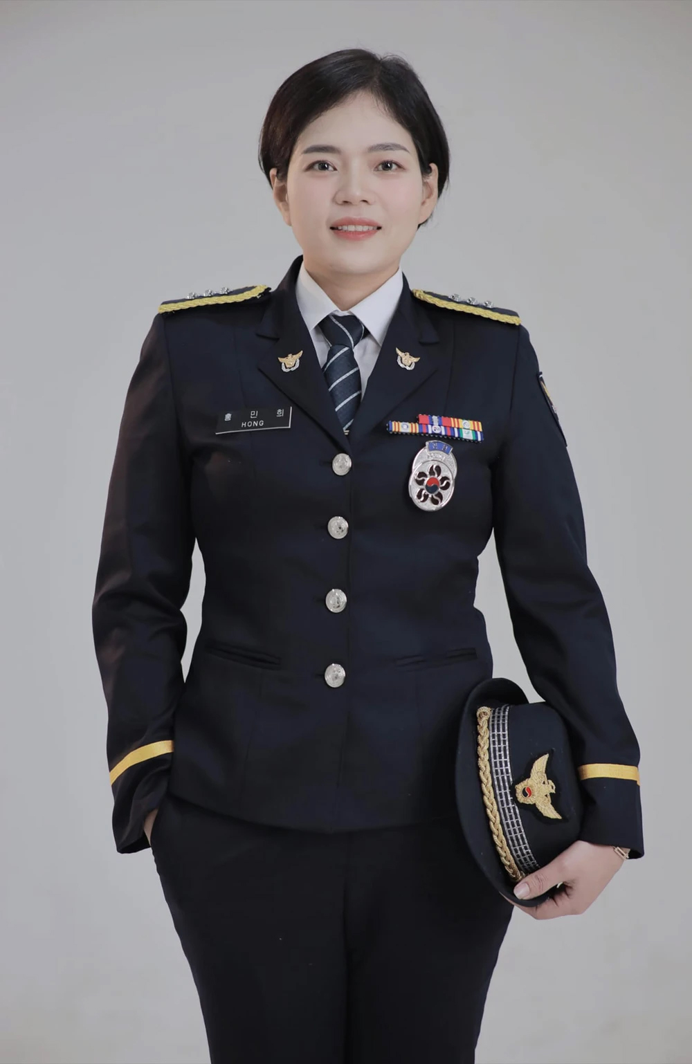 Chị Minh luôn có ước mơ được trở thành cảnh sát