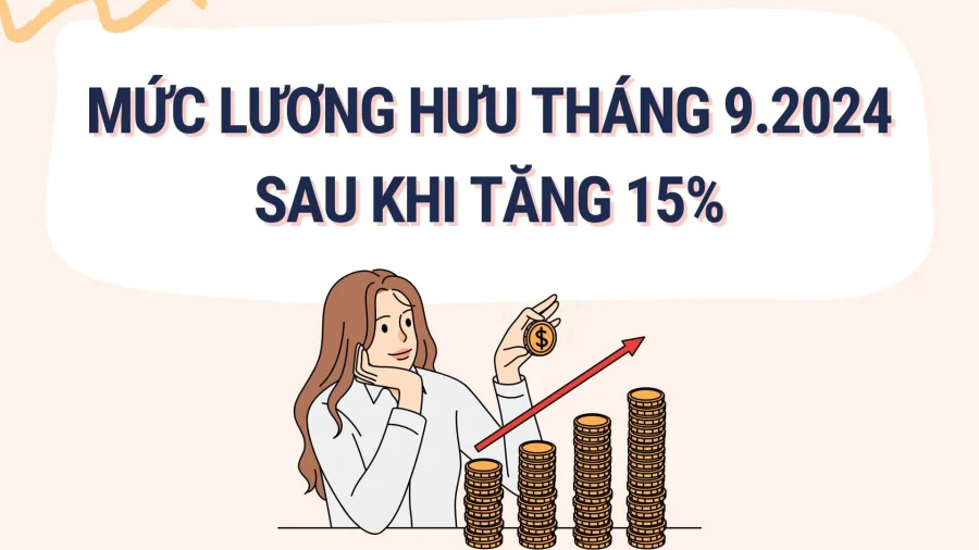 Tháng 9/2024 lương hưu tăng thêm 15% sẽ được bao nhiêu? - ảnh 1