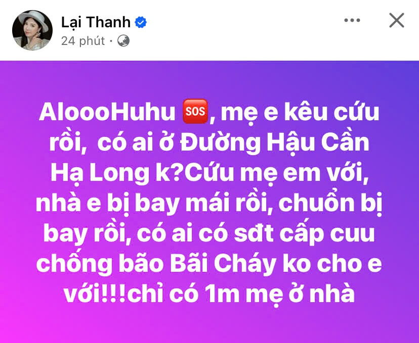 Diễn viên Thanh Bi cầu cứu sự giúp đỡ của mọi người