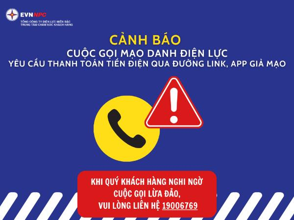 Mọi người cần cảnh giác với các cuộc gọi giả danh nhân viên điện lực để lừa đảo.