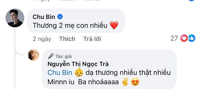 Cả hai còn có màn tương tác tình cảm