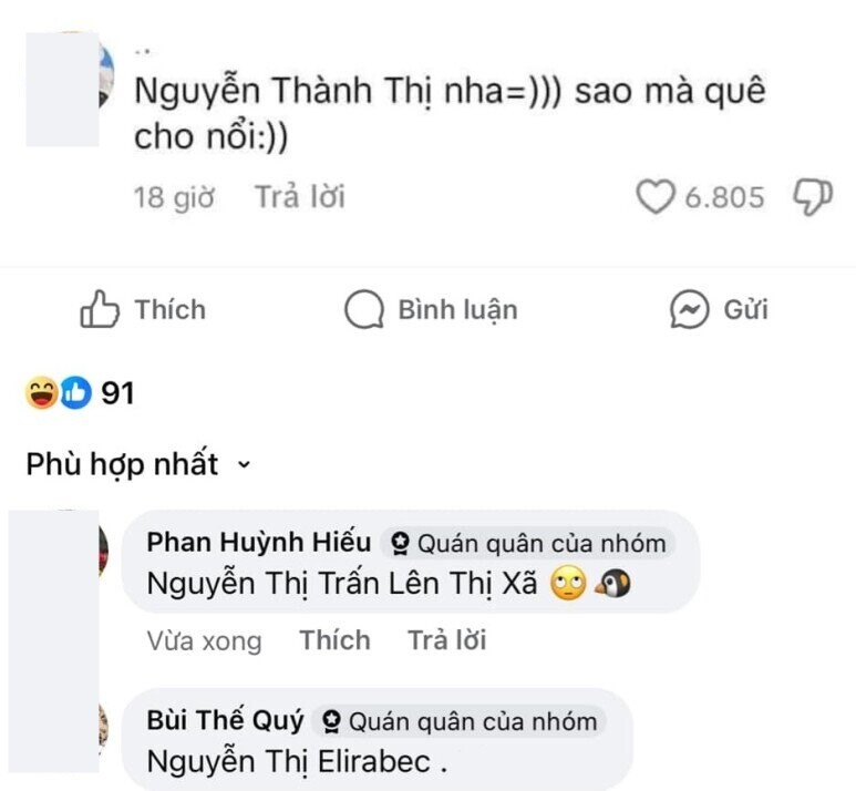 Mẹ trẻ lên mạng hỏi cách đặt tên cho con gái có chữ “Thị” mà không bị “quê”, dân mạng được dịp 'trổ tài' - ảnh 2