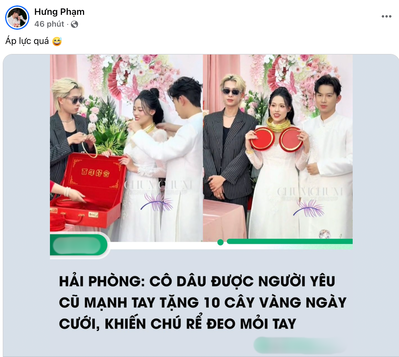 Cô dâu Hải Phòng được người yêu cũ tặng 10 cây vàng trong đám hỏi, chú rể phát biểu 3 chữ gây chú ý - ảnh 3