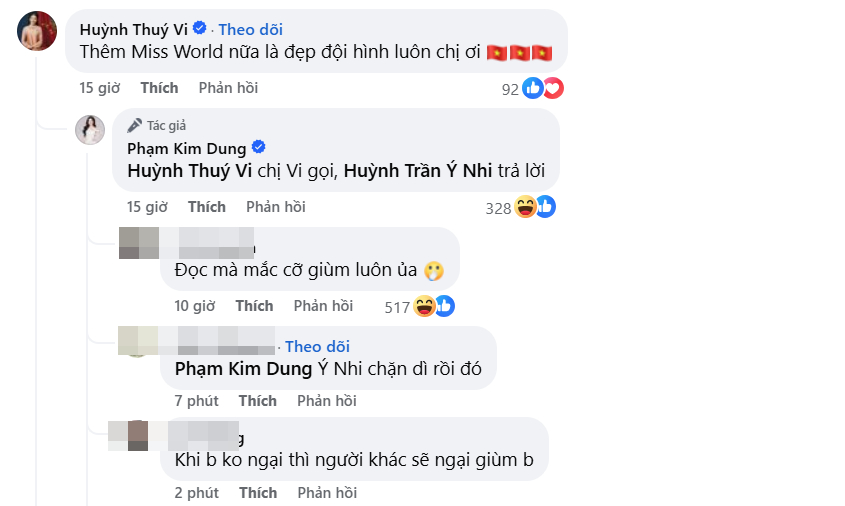 Bình luận của 'dì Dung' nhắc đến Ý Nhi