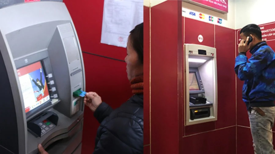 Người dân cần chú ý khi đi rút tiền tại cây ATM