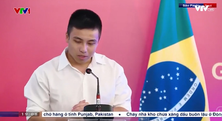 Anh cũng là một trong những đại diện được phát biểu, chia sẻ tại buổi gặp này (Ảnh chụp màn hình)