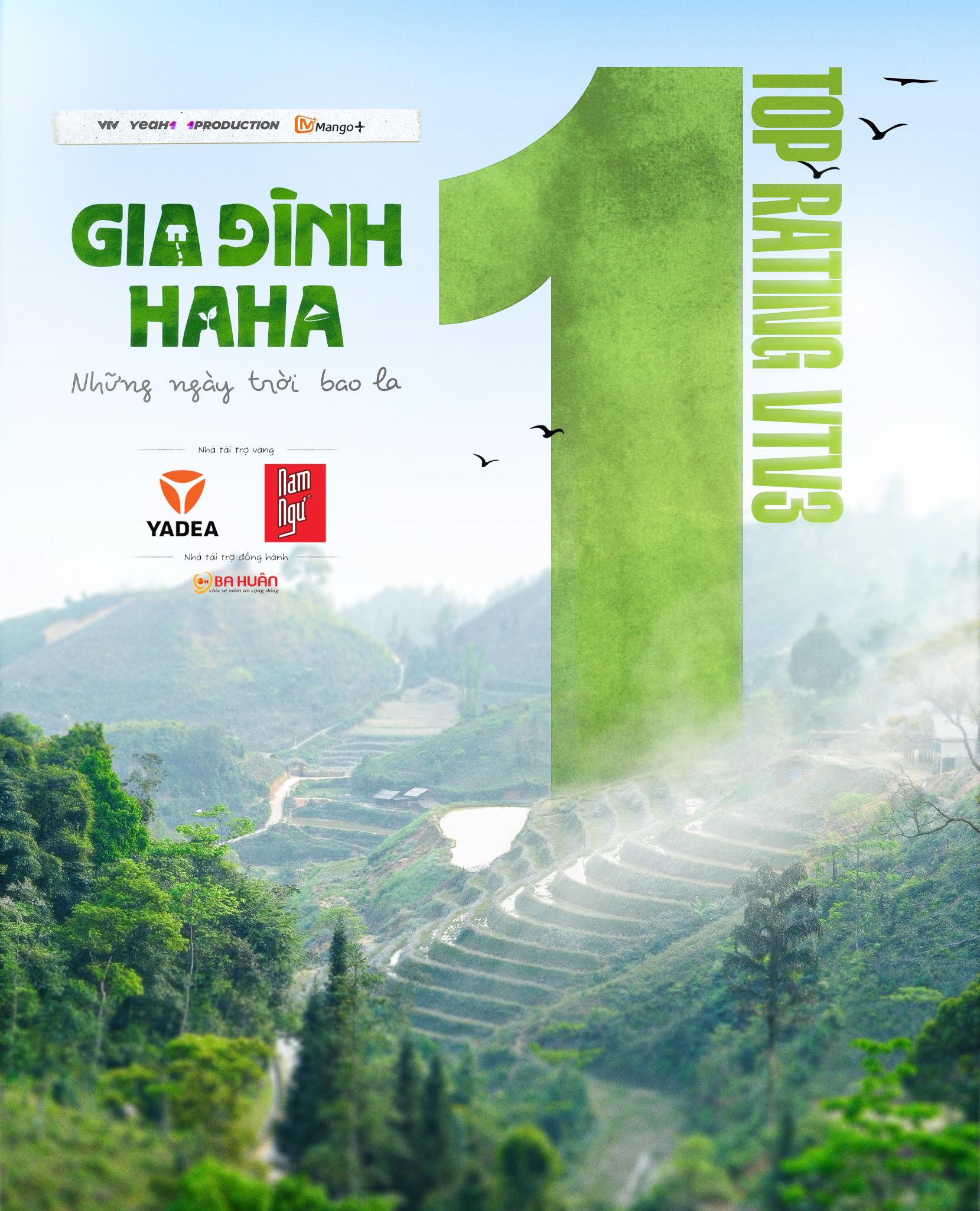 'Gia đình Haha' tập 1 vừa lên sóng đã chiếm lĩnh top 1 BXH raiting - ảnh 1