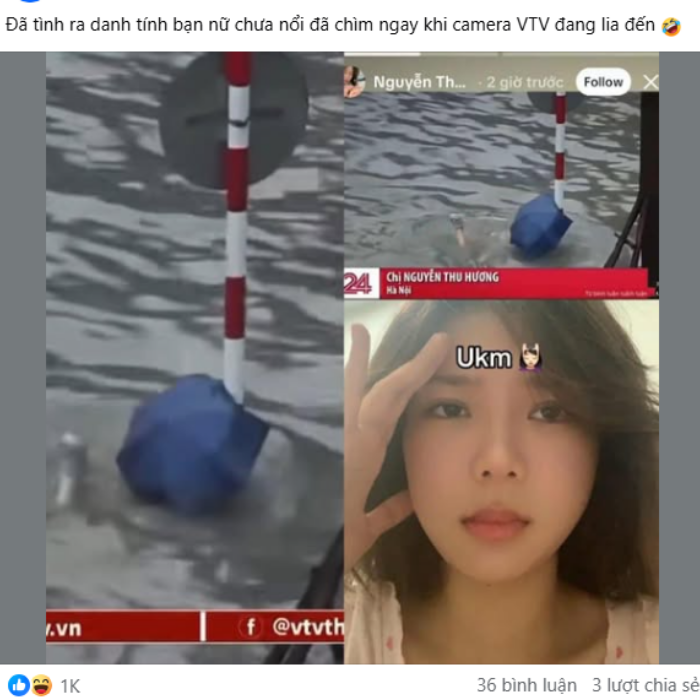 Hình ảnh story của Thu Hương gây bão mạng