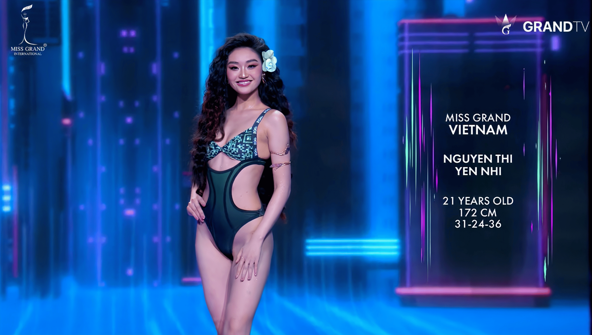 Yến Nhi xuất hiện đầy năng lượng trong phần thi bikini