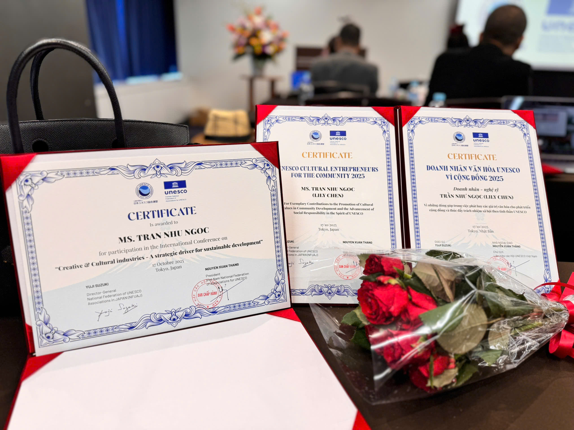 Lily Chen vinh dự nhận bằng khen Doanh nhân văn hóa Unesco tại Nhật Bản - ảnh 3