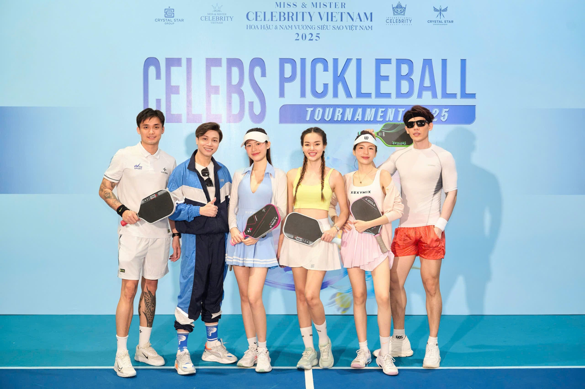 Con dâu tỷ phú Hoàng Kiều gây chú ý khi tranh giải Celebs Pickleball Tournament 2025 - ảnh 1