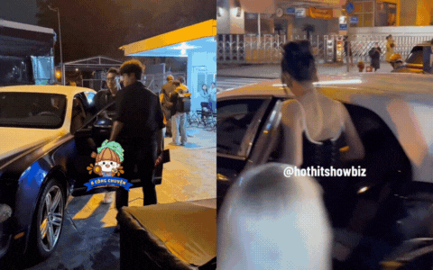 Cả hai được bắt gặp ra về chung xe Bentley sau sự kiện