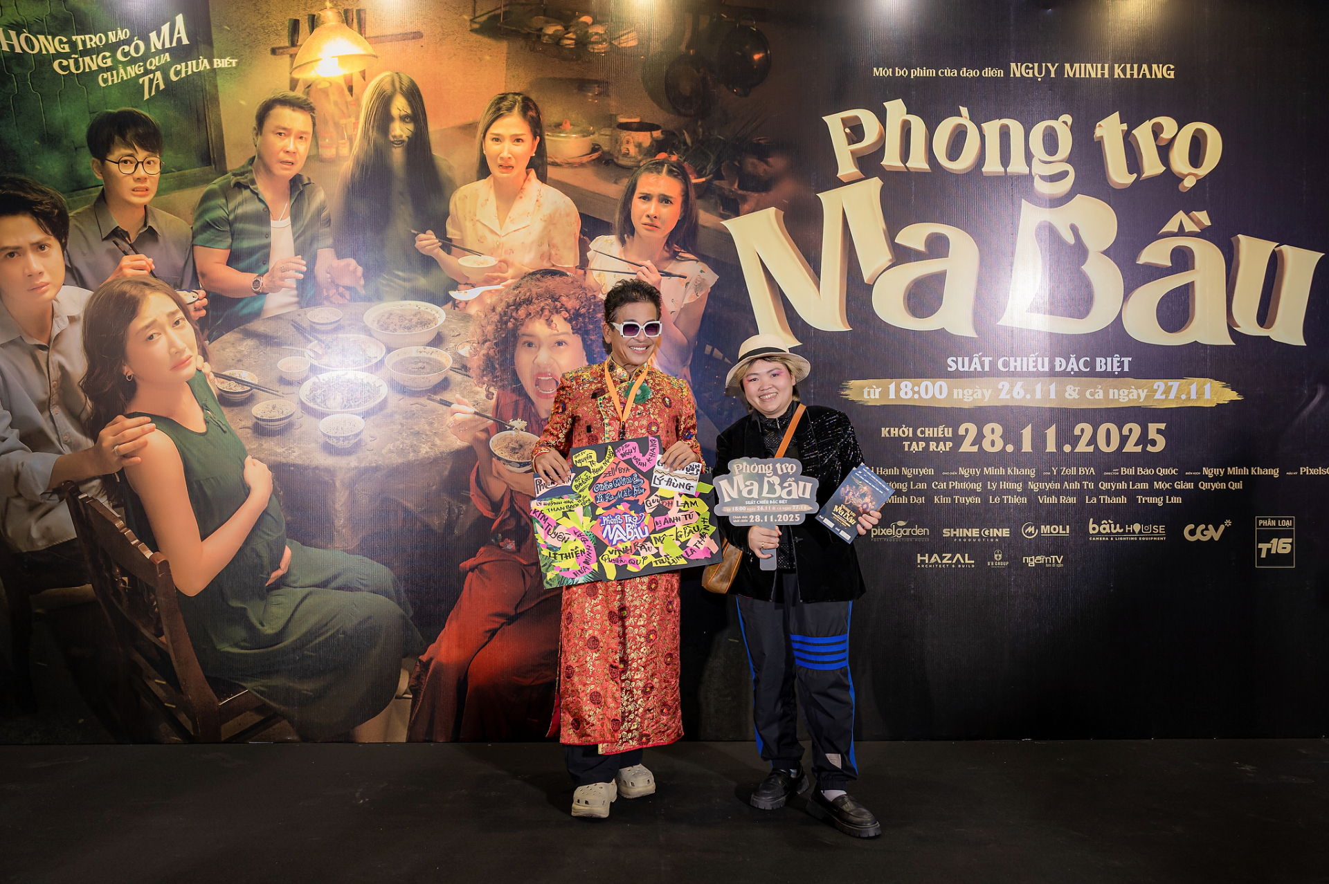 Phim hài - kinh dị Phòng Trọ Ma Bầu ra mắt, hàng loạt sao Việt đổ bộ thảm đỏ - ảnh 4