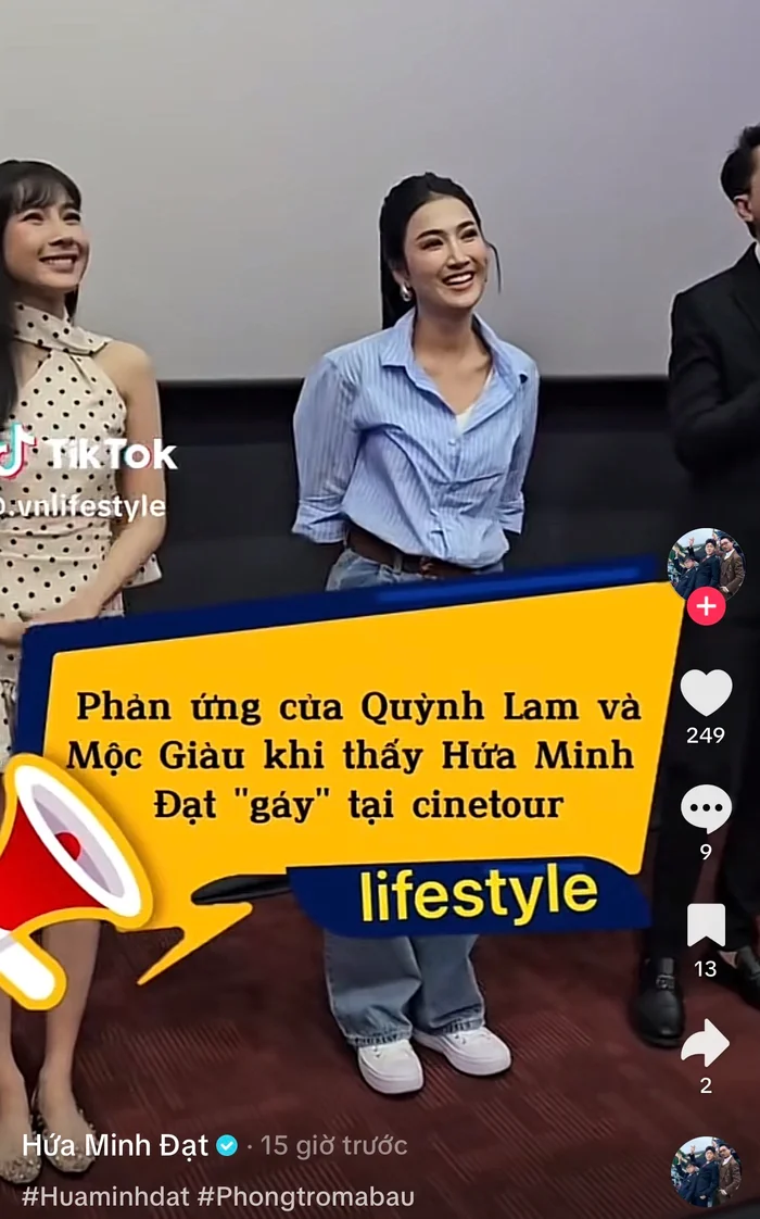 Giữa ồn ào, Hứa Minh Đạt gây chú ý với clip nhắc tên nữ diễn viên trẻ trên TikTok.