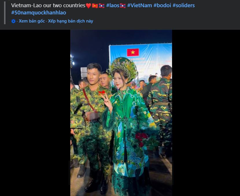 Nữ ca sĩ Việt bất ngờ gây “bão mạng” tại Lào trong dịp kỷ niệm 50 năm Quốc khánh - ảnh 3