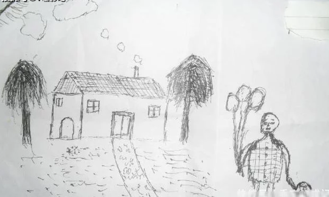 Bức tranh của đứa trẻ. Nguồn: MXH