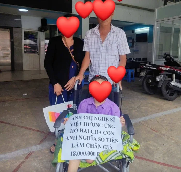 Hình ảnh hoàn cảnh khó khăn được Việt Hương giúp đỡ