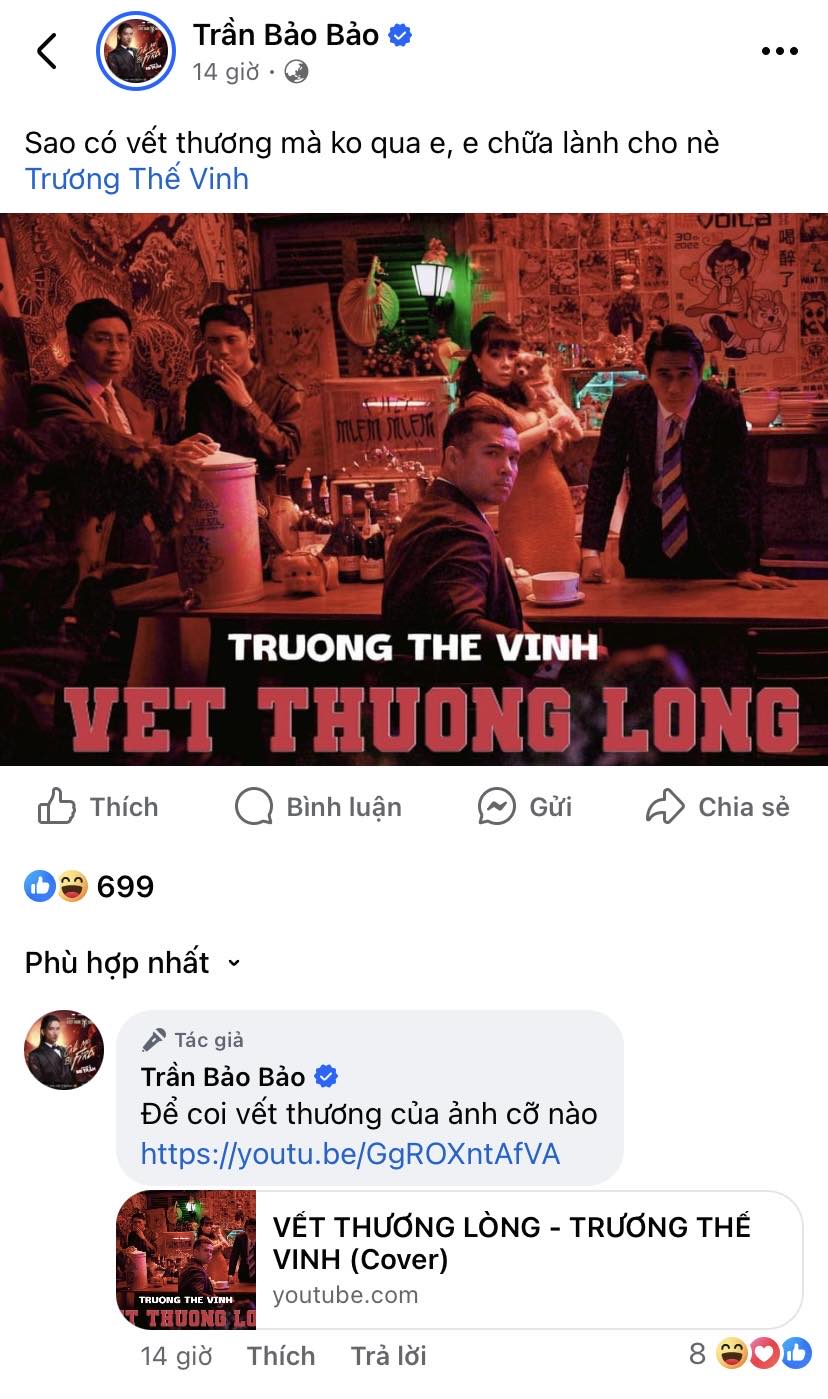 Chia sẻ hài hước của BB Trần trên Facebook khi ủng hộ sản phẩm mới của đàn anh