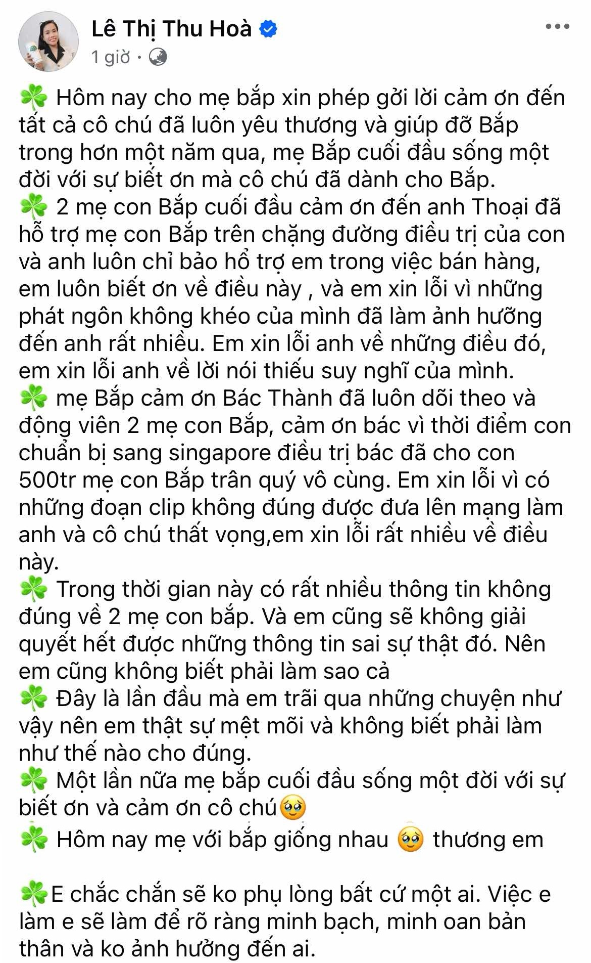 Mẹ Bắp xuống tóc giữa ồn ào từ thiện, tiết lộ tình trạng 'mệt mỏi và không biết phải làm thế nào' - ảnh 3