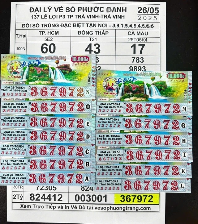 Người đàn ông 'chung thủy với số 72' trúng 13 tờ vé số độc đắc - ảnh 1