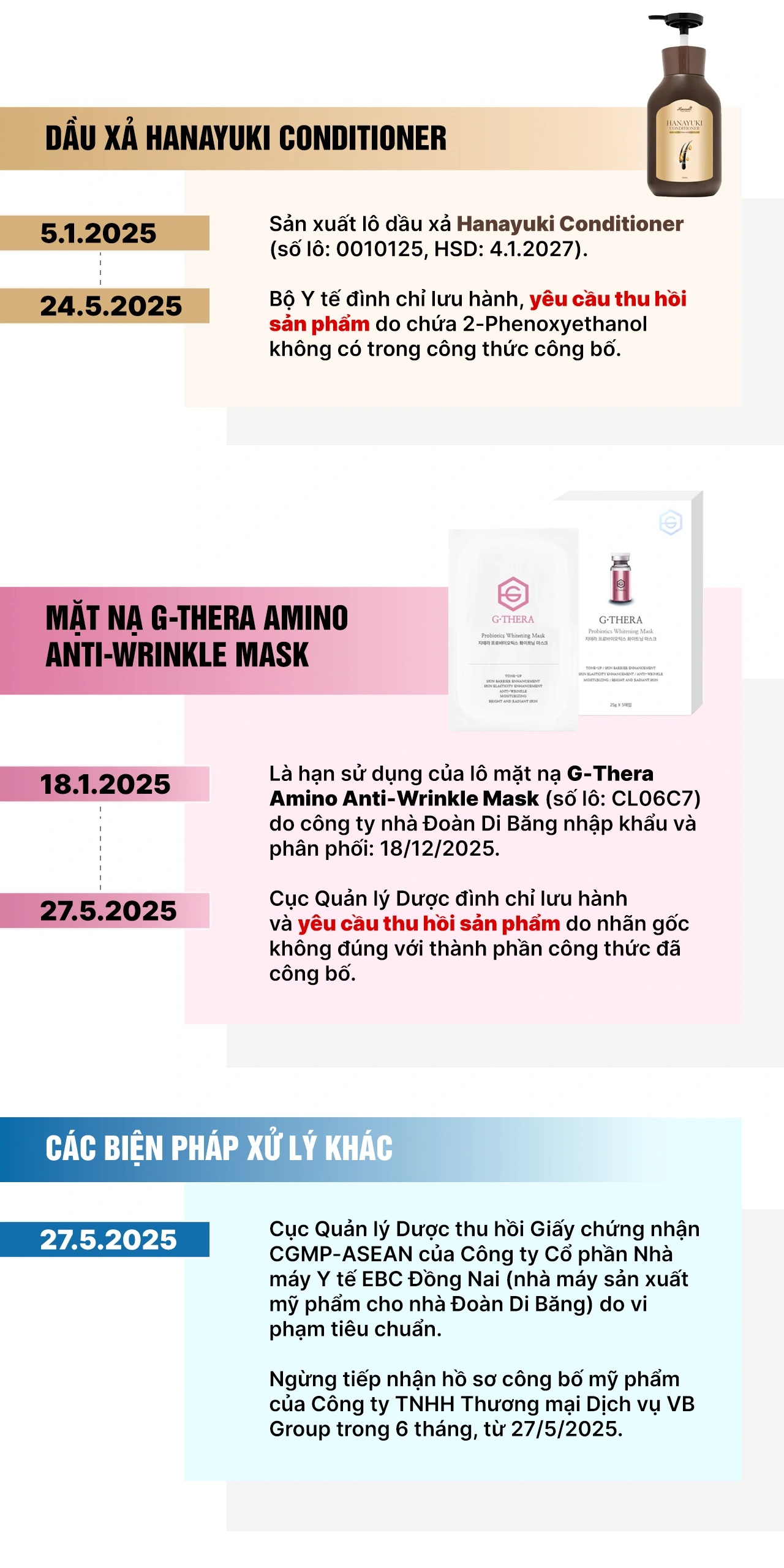 Toàn cảnh vụ Đoàn Di Băng liên quan hàng loạt sản phẩm bị thu hồi - ảnh 3