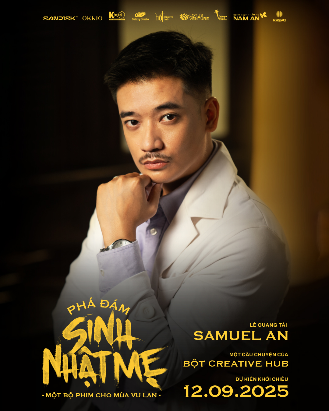 Samuel An bật mí là 'vai này khác mấy vai trước mình từng đóng nè. Hẹn cả nhà vào đại lễ Vu Lan sắp tới nha.'
