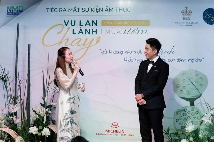 MC Thanh Thảo Hugo tham gia sự kiện ẩm thực chay Vu Lan Chay Lành - Mùa 'Ươm' - Ảnh: Minh Huỳnh