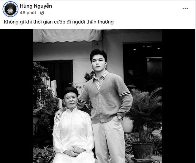 em trai Hoà Minzy chia sẽ ông nội đã qua đời