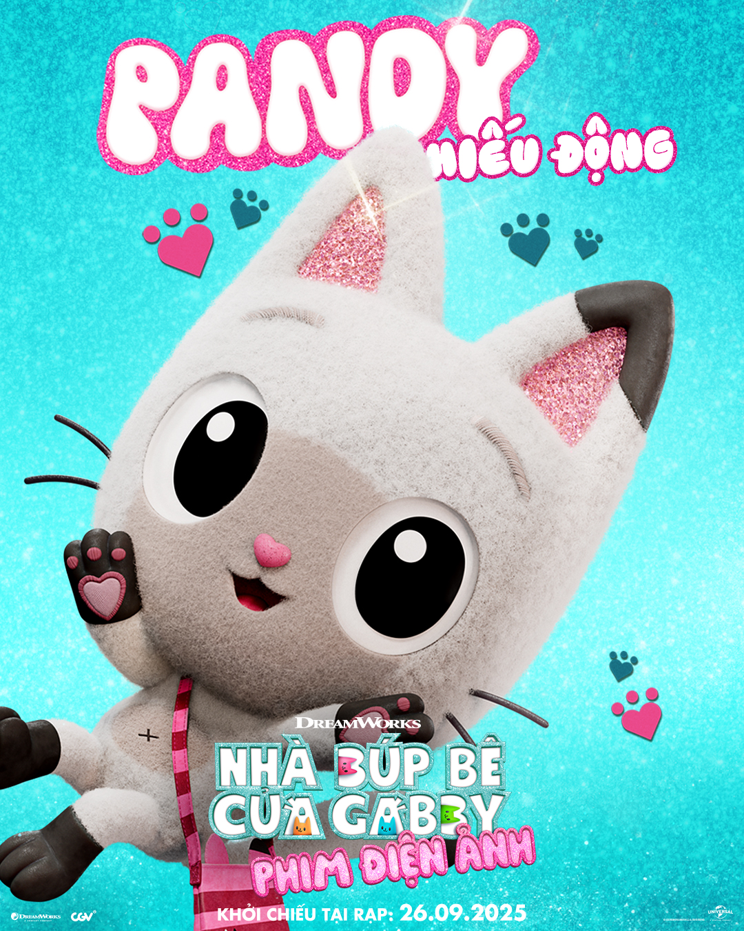 Pandy là một chú mèo bông kết hợp giữa mèo và gấu trúc.