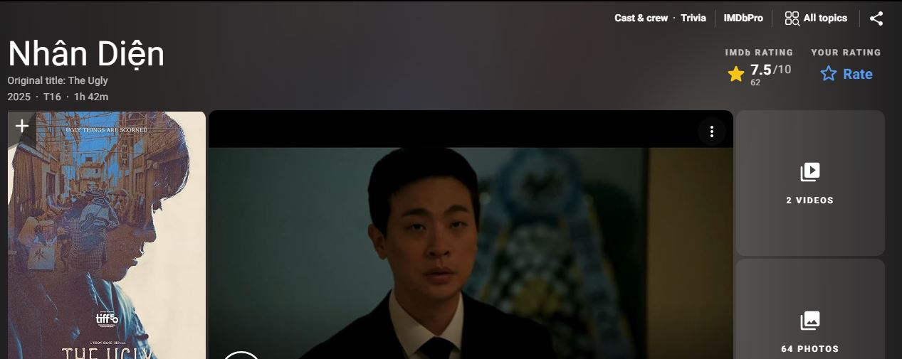 Phim được chấm 7,5/10 điểm trên IMDb.
