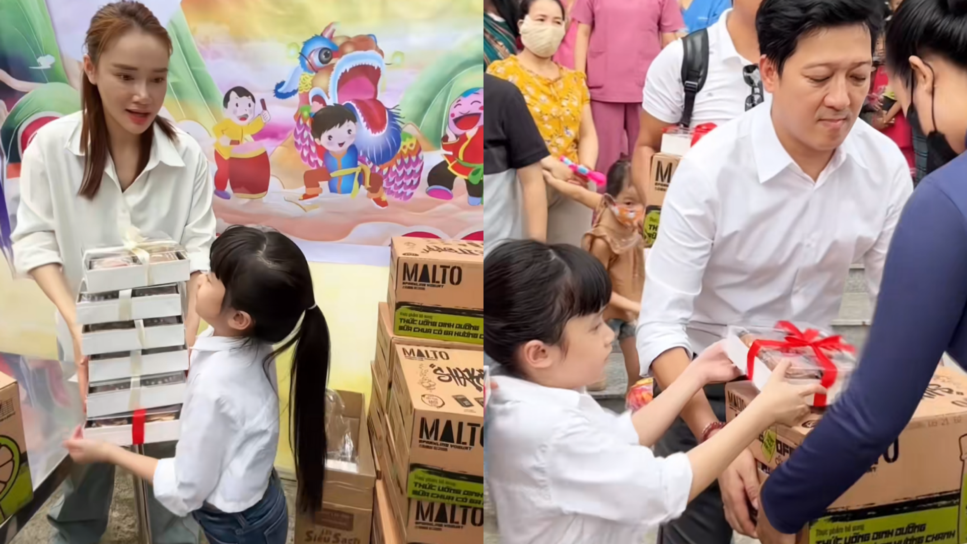 “Công chúa” nhà Trường Giang: 6 tuổi đã ra dáng nghệ sĩ nhí, theo bố tham gia hoạt động thiện nguyện - ảnh 4