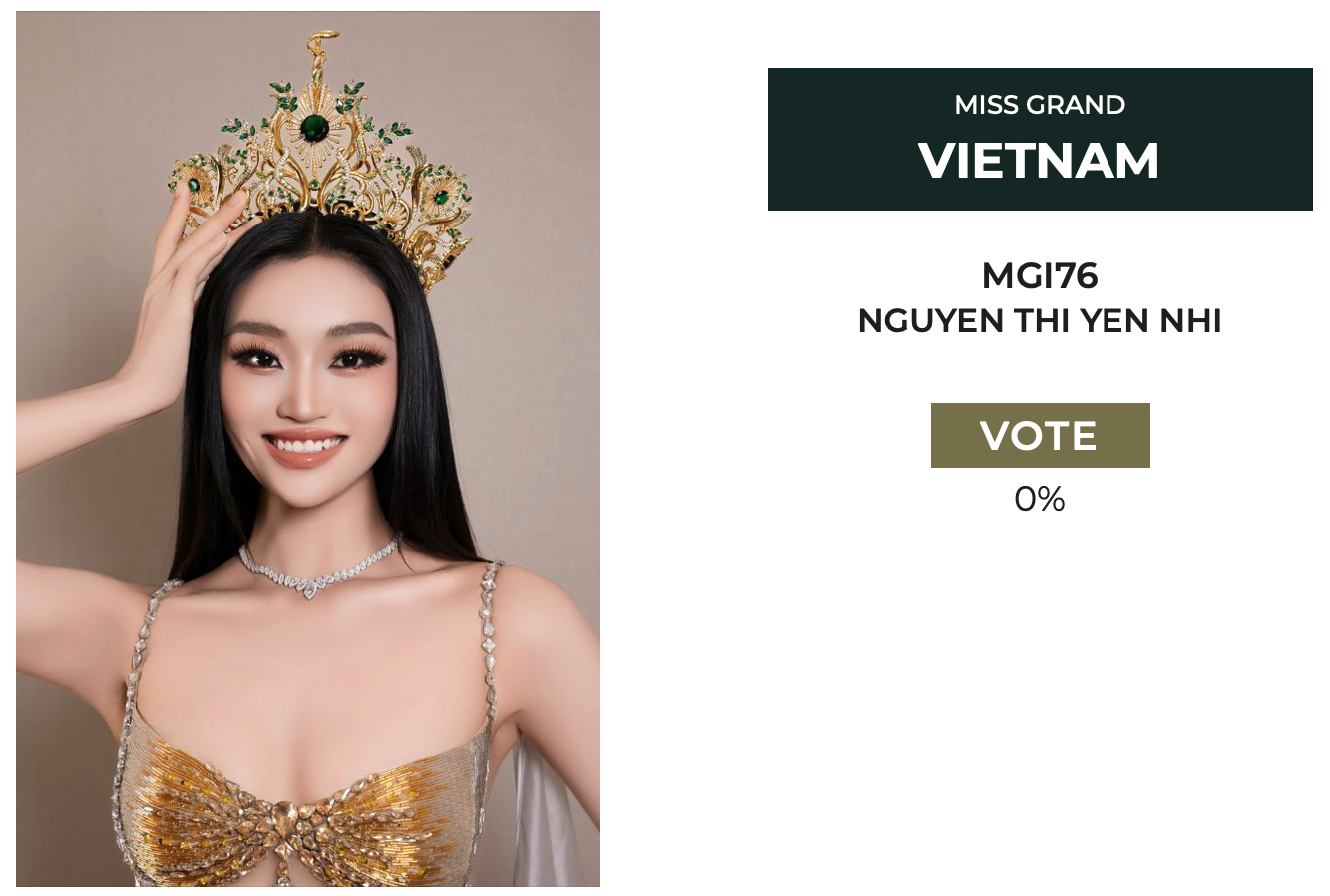 Hoa hậu Yến Nhi gặp khó khi lượng vote dậm chân ở mức 0% tại Miss Grand International 2025 - ảnh 2