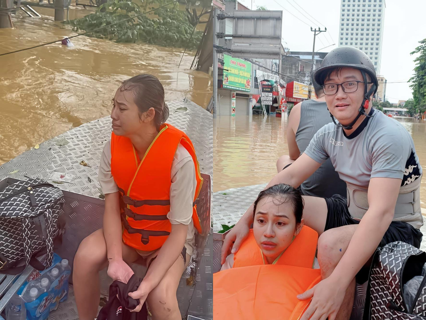 Thái Nguyên: Người mẹ liều mình vượt lũ mua thuốc cho con, may mắn được cứu hộ kịp thời - ảnh 3