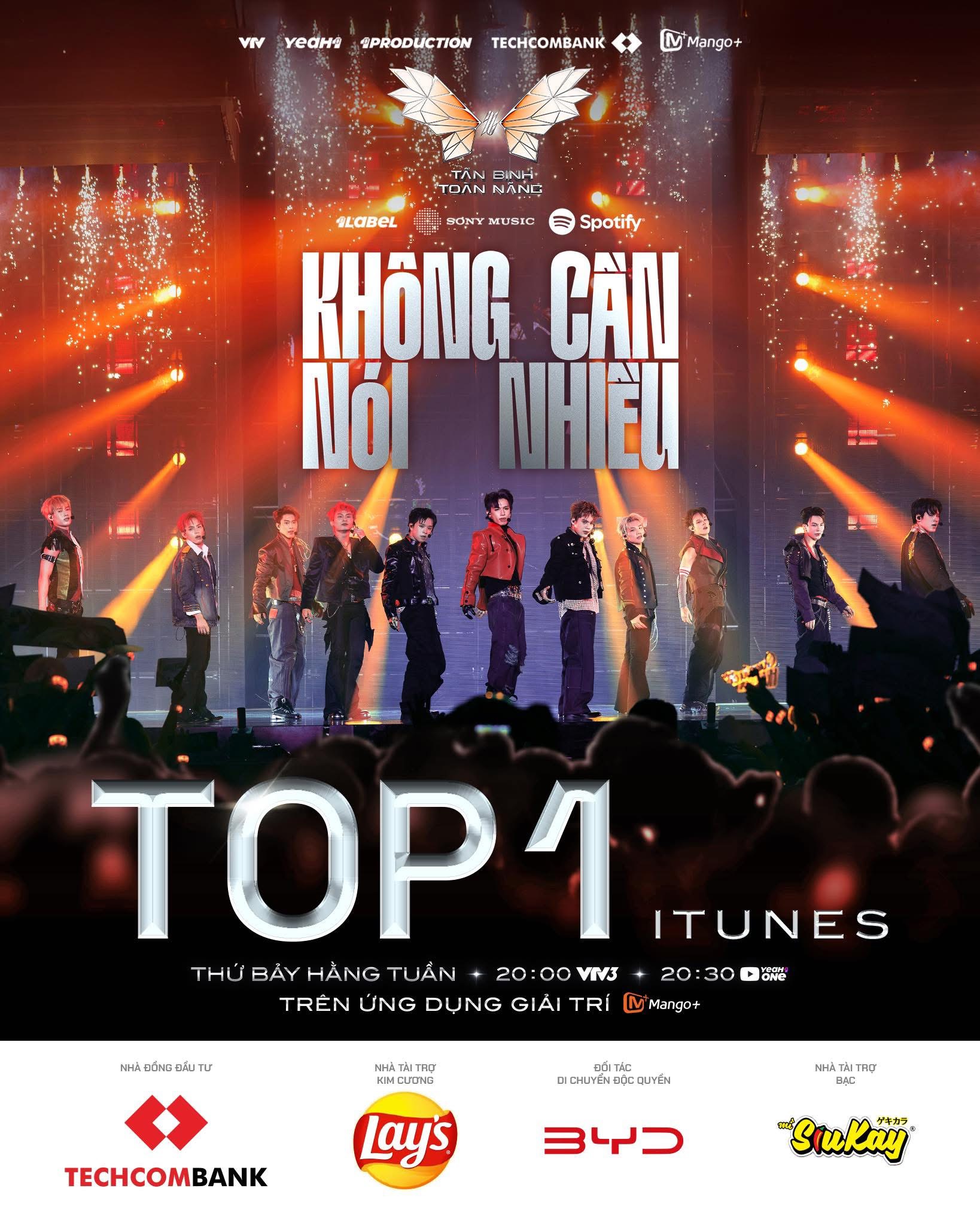 11 Tân Binh Thăng Cấp leo thẳng Top 1 iTunes với “Không Cần Nói Nhiều” - ảnh 1