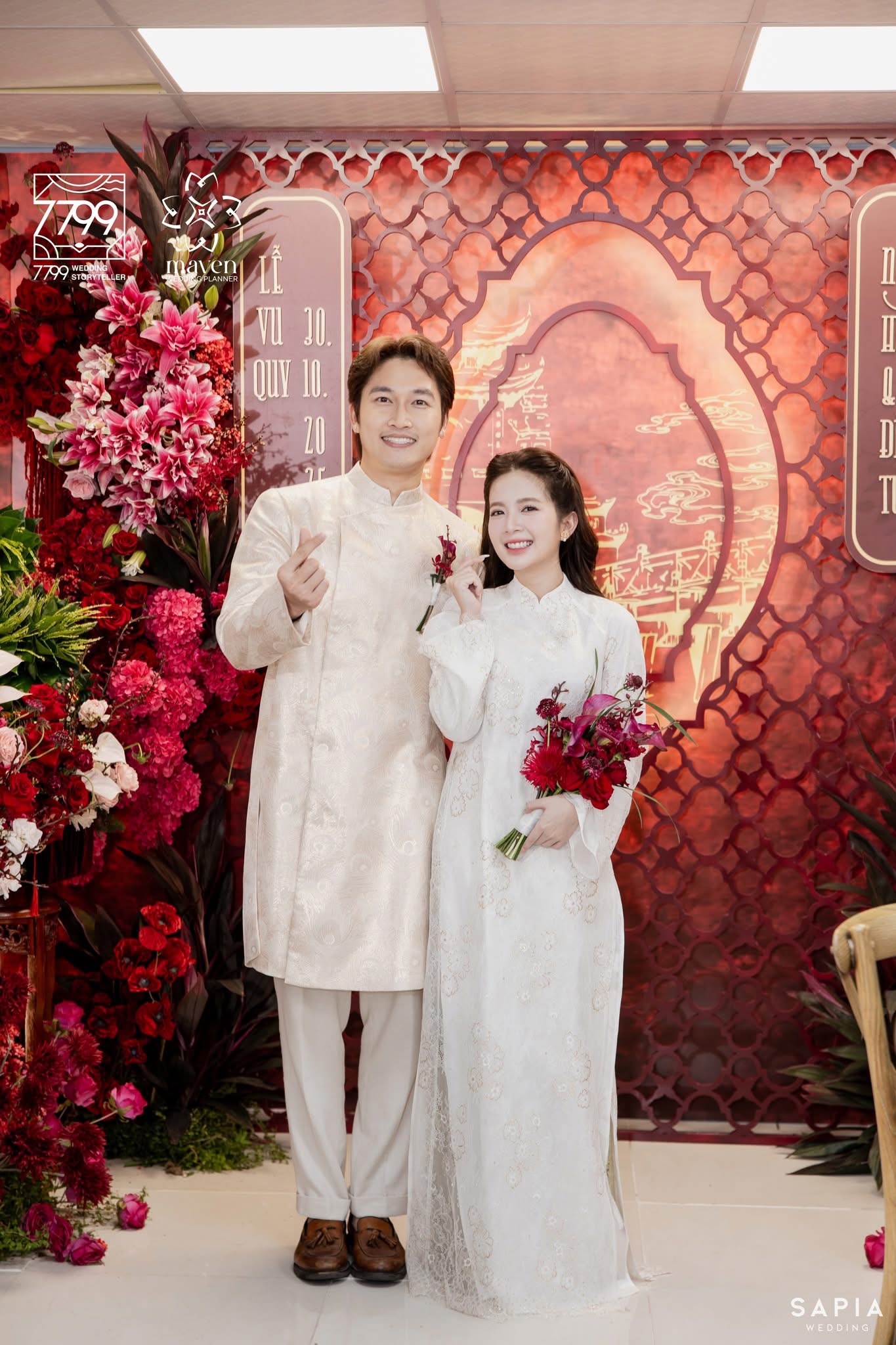 Diễn viên 'giờ vàng VTV' Đình Tú và Ngọc Huyền tổ chức lễ vu quy tại Bắc Ninh - ảnh 2