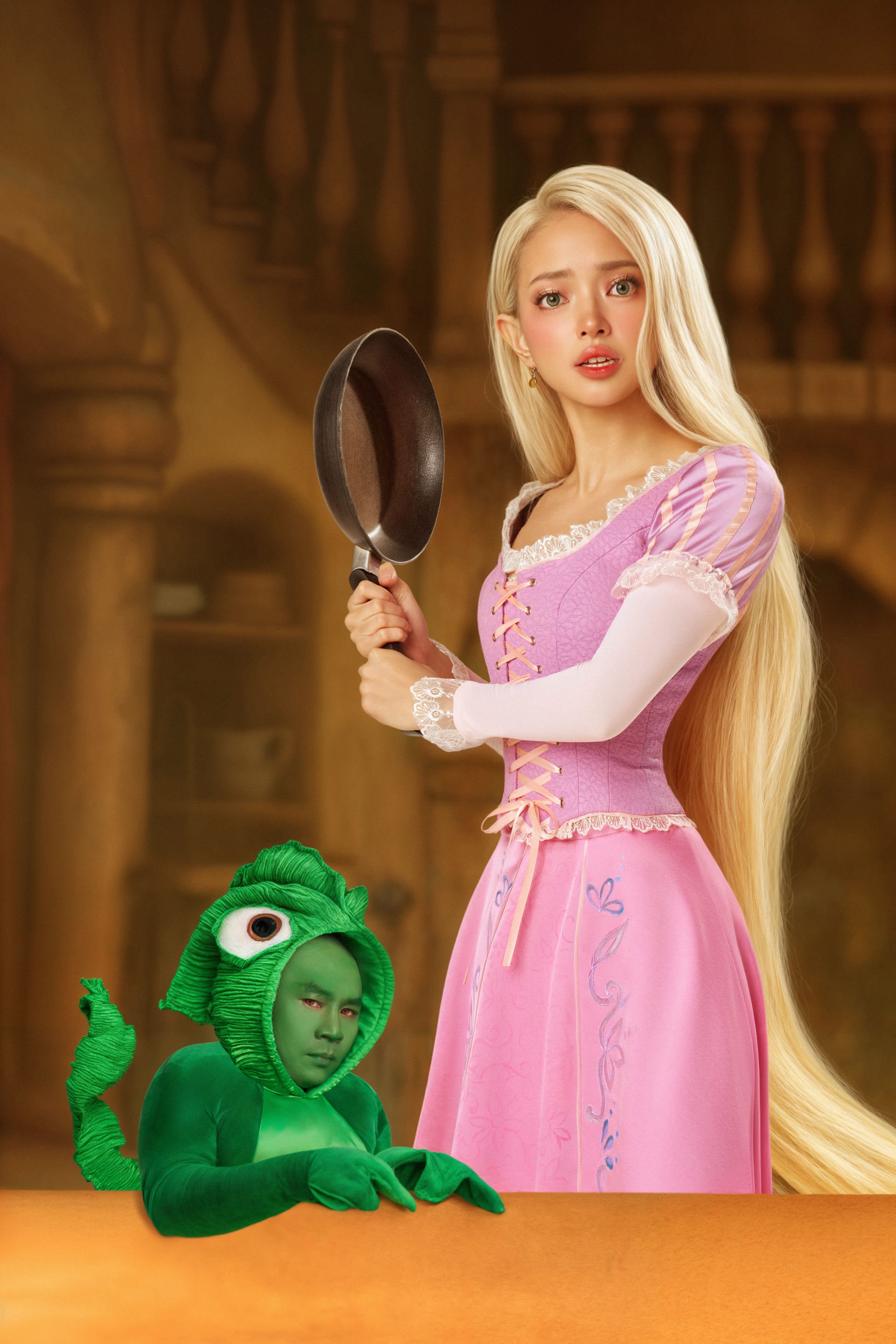 Châu Bùi & Binz hoá thân thành Rapunzel & Pascal: Cặp đôi tri kỷ của của Halloween 2025 - ảnh 4
