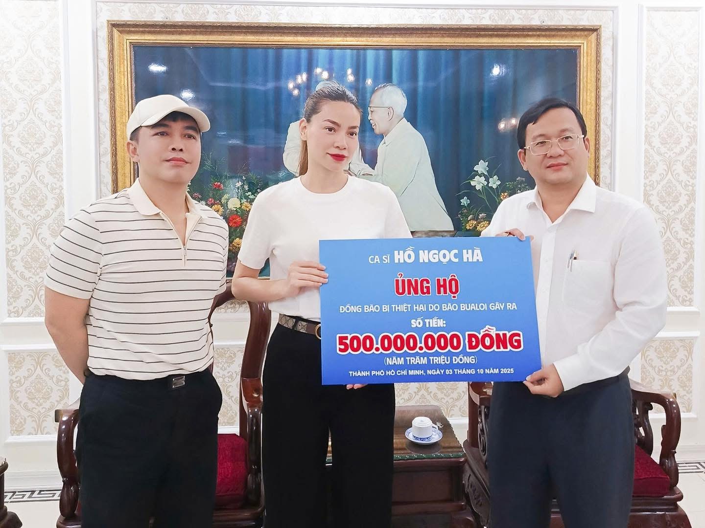 Hồ Ngọc Hà liên tiếp ủng hộ đồng bào miền Trung với tổng số tiền 1,3 tỷ đồng - ảnh 1