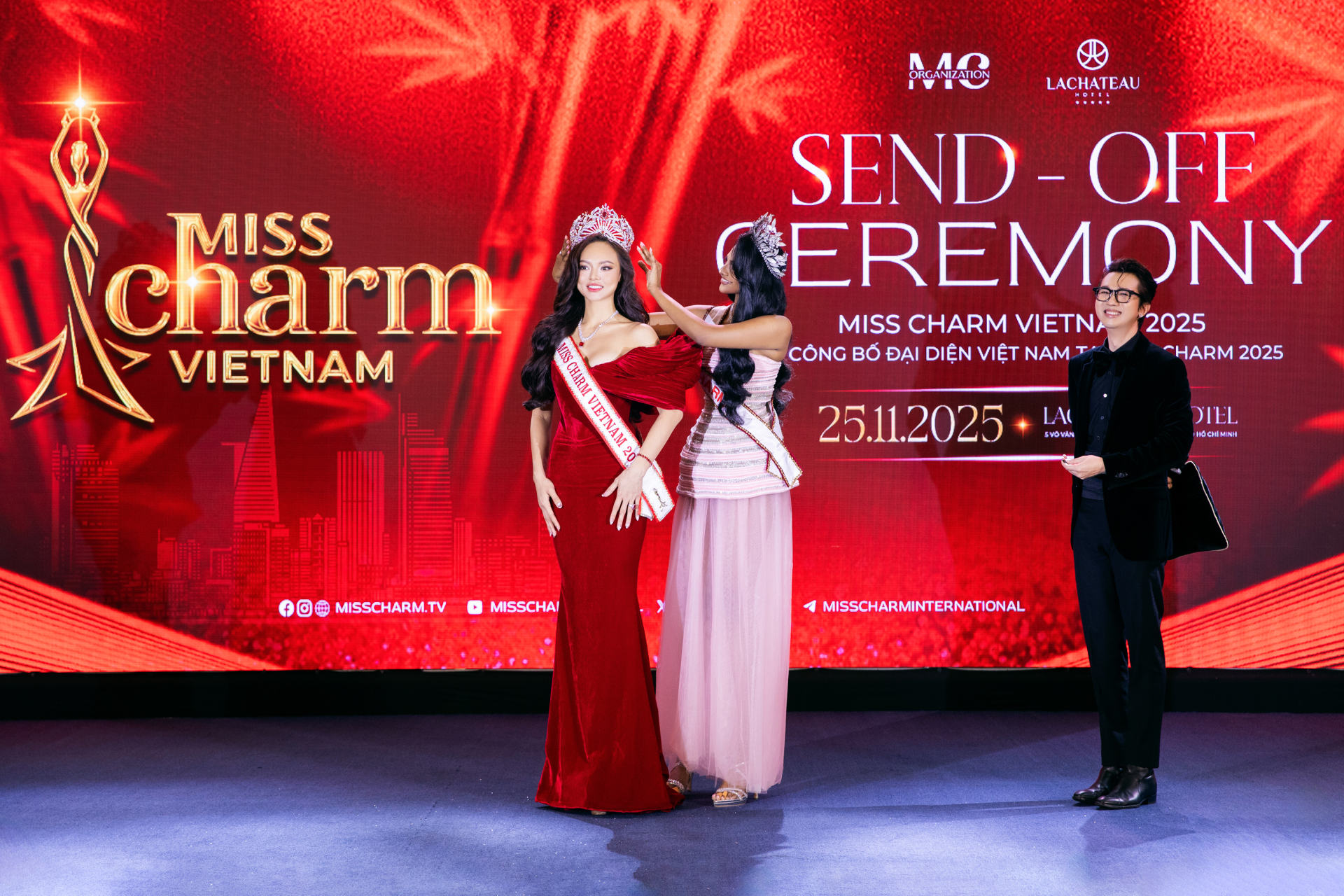 Mai Ngô chính thức nhận sash đại diện Việt Nam, sẵn sàng chinh phục Miss Charm 2025 - ảnh 1