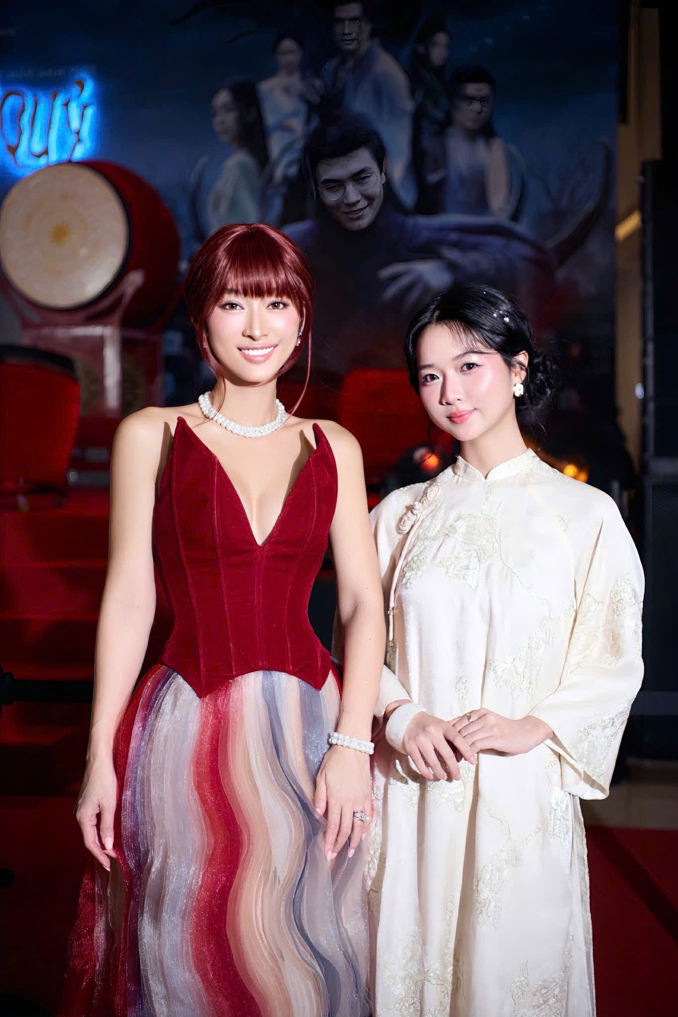 Quỳnh Thy ghi điểm visual tại họp báo “hoàng tử quỷ” với thiết kế từng được mỹ nhân Hong Kong diện - ảnh 4