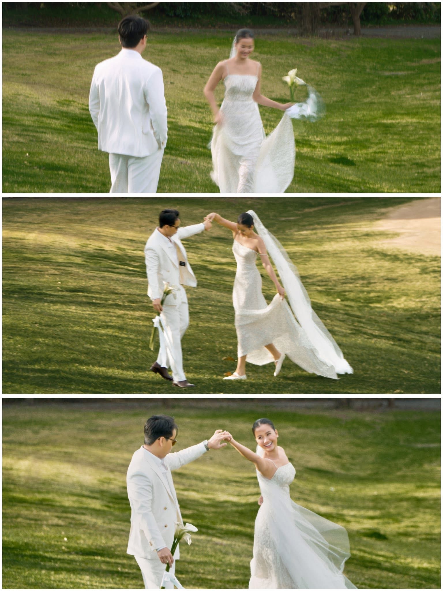 Á hậu Hương Ly tung bộ ảnh cưới đẹp như mơ, lần đầu lộ rõ mặt chồng doanh nhân - ảnh 3