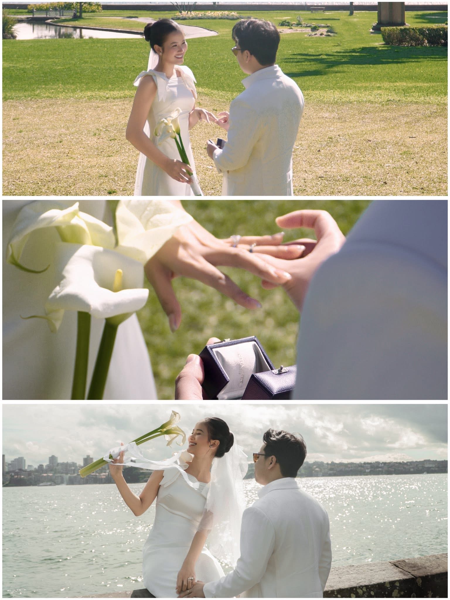 Á hậu Hương Ly tung bộ ảnh cưới đẹp như mơ, lần đầu lộ rõ mặt chồng doanh nhân - ảnh 4